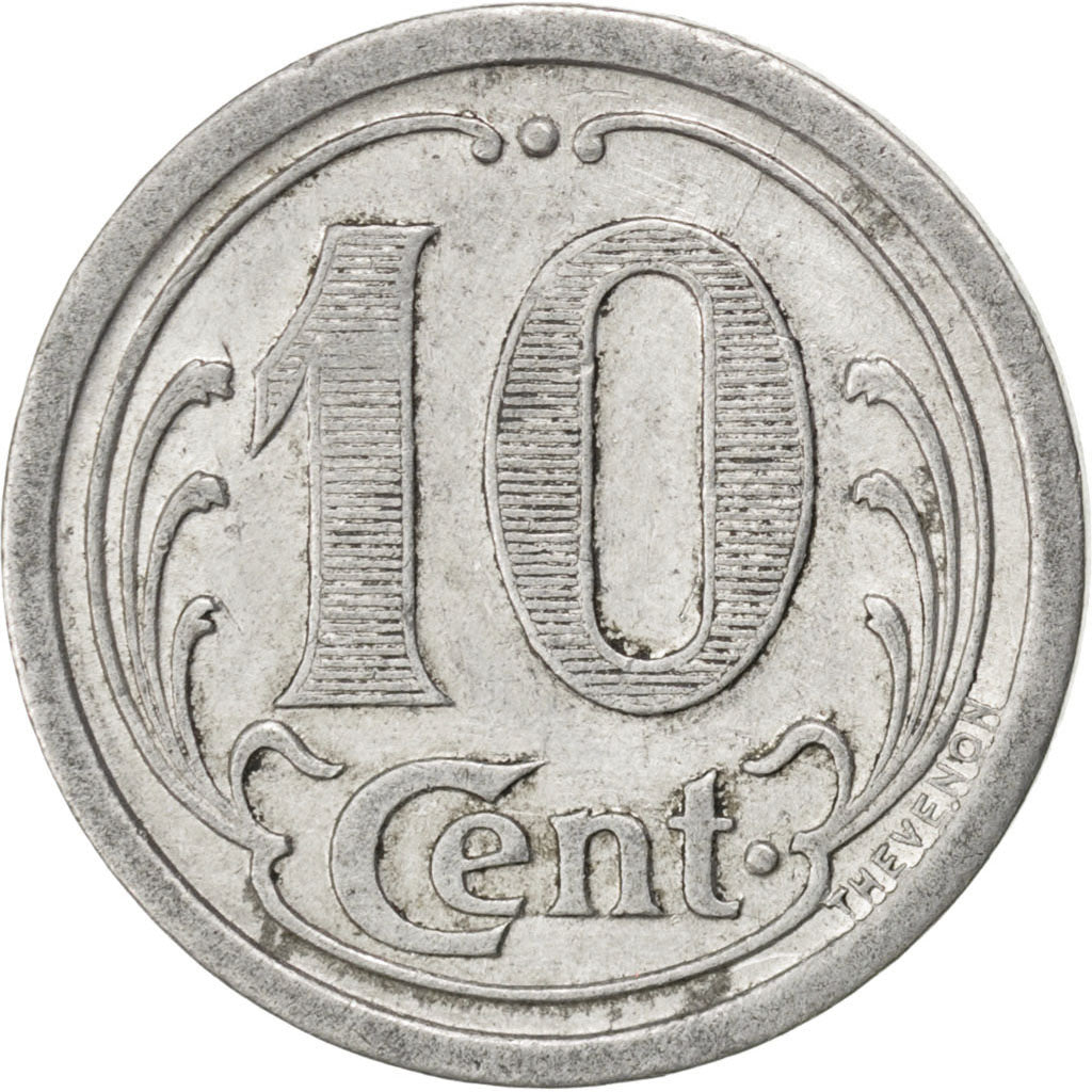 France, 10 Centimes, 1922, EF(40-45), Aluminium, Elie #10.2, 1.38