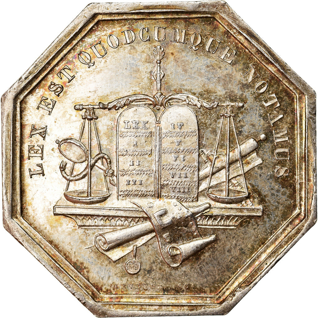 France, Token, Notary, Chambre des notaires de Nantes, MS(60-62), Silver