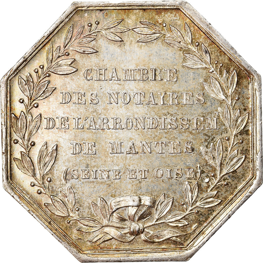 France, Token, Notary, Chambre des notaires de Nantes, MS(60-62), Silver