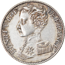 Coin, France, Henri V, Franc, 1831, Paris, AU(50-53), Silver, KM:28.2
