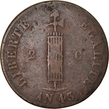 Coin, Haiti, 2 Centimes, 1846, VF(20-25), Copper, KM:26