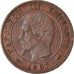 Moneta, Francja, Napoleon III, Napoléon III, Centime, 1857, Rouen, AU(50-53)