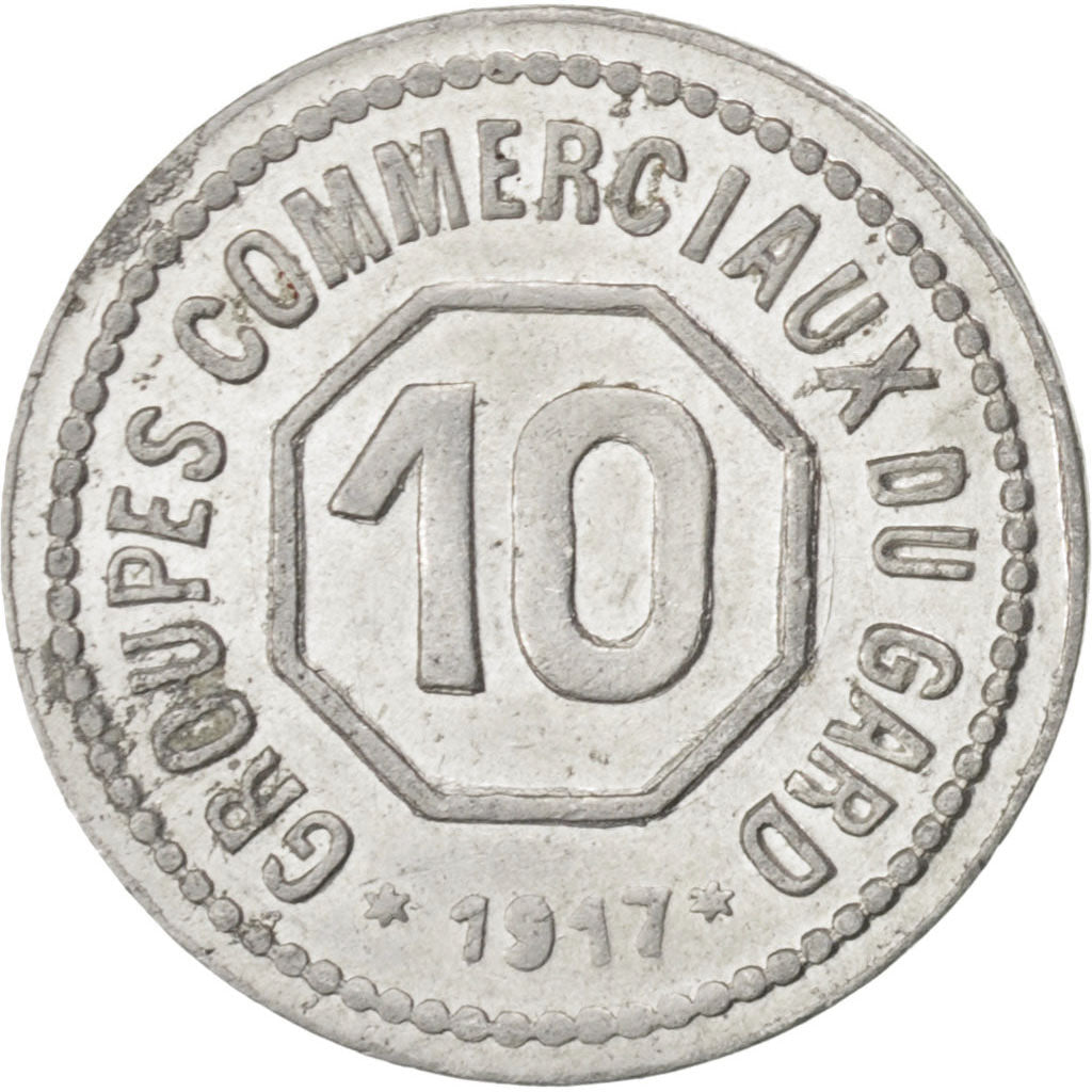 Gard, Groupes Commerciaux, 10 Centimes 1917, Elie 10.1