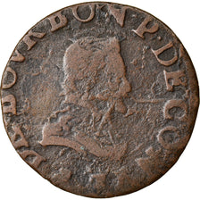 Moneda, Francia, Double Tournois, Château-Regnault, BC+, Cobre, CGKL:674