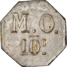 Coin, France, Messageries de l'Ouest, Nantes, 10 Centimes, EF(40-45), Nickel