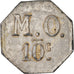 Coin, France, Messageries de l'Ouest, Nantes, 10 Centimes, EF(40-45), Nickel