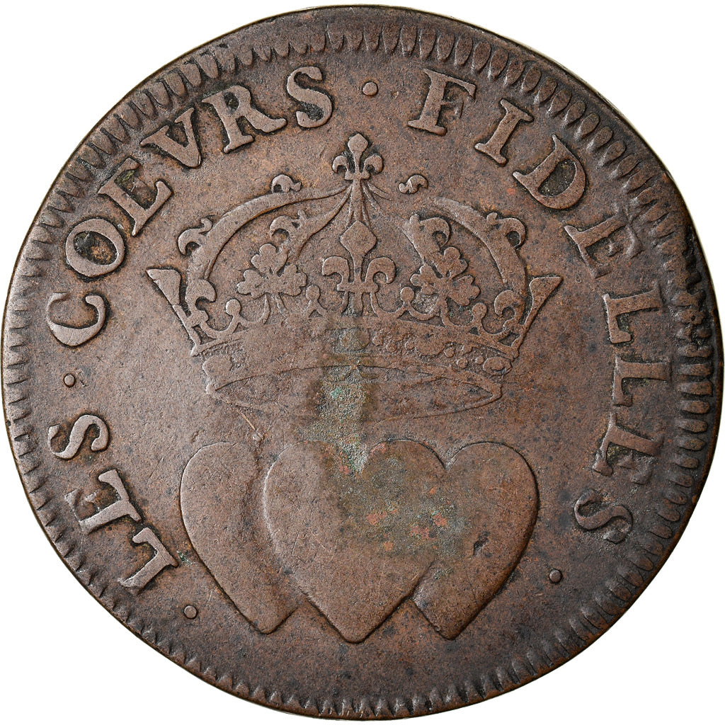 France, Token, Royal, VF(30-35), Copper, Feuardent:12900