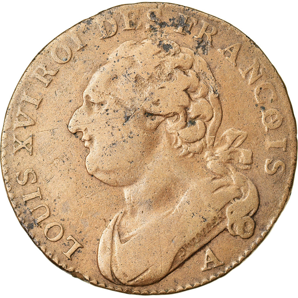 Münze, Frankreich, Louis XVI, 12 deniers françois, 12 Deniers, 1791, Paris