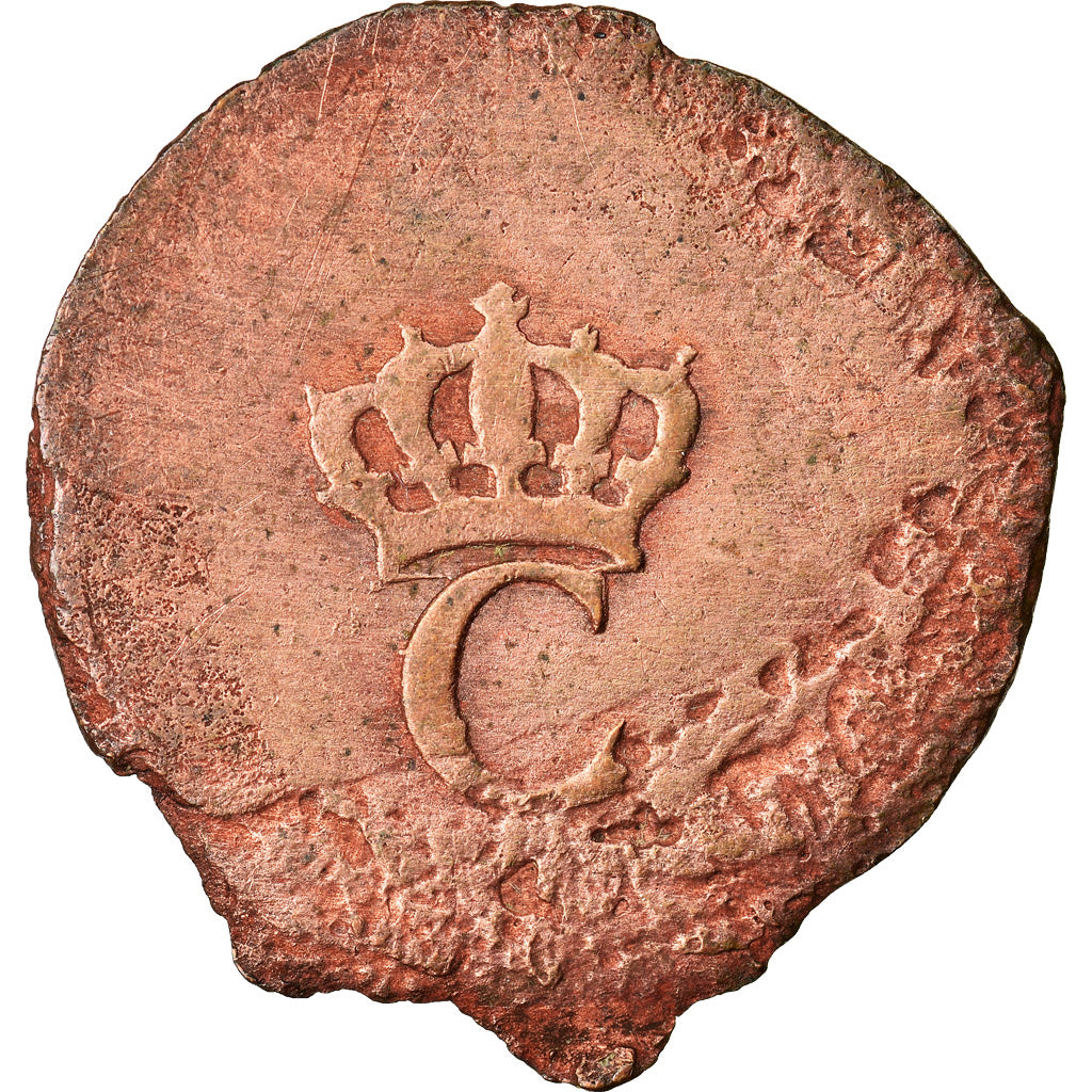 Moneda, Colonia general, Sol, Sol Tampé, BC+, Vellón, Lecompte:278a