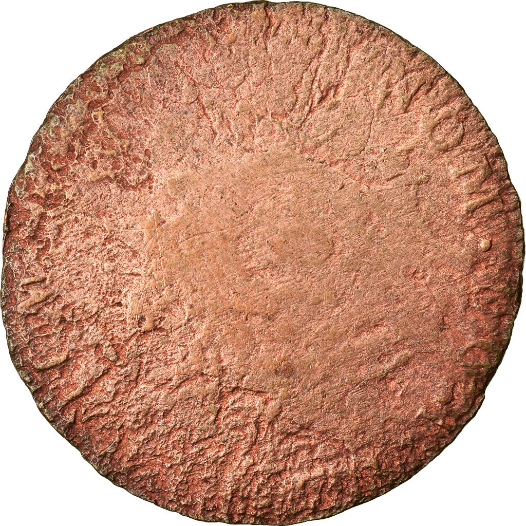 Monnaie, General Colony, Sol, Sol Tampé, TB, Billon, Lecompte:278a