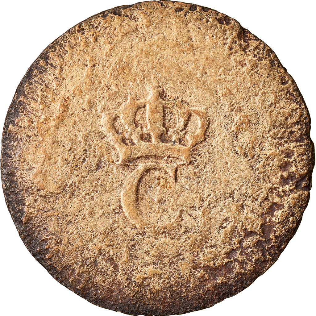 Moneda, Colonia general, Sol, Sol Tampé, BC+, Vellón, Lecompte:278a