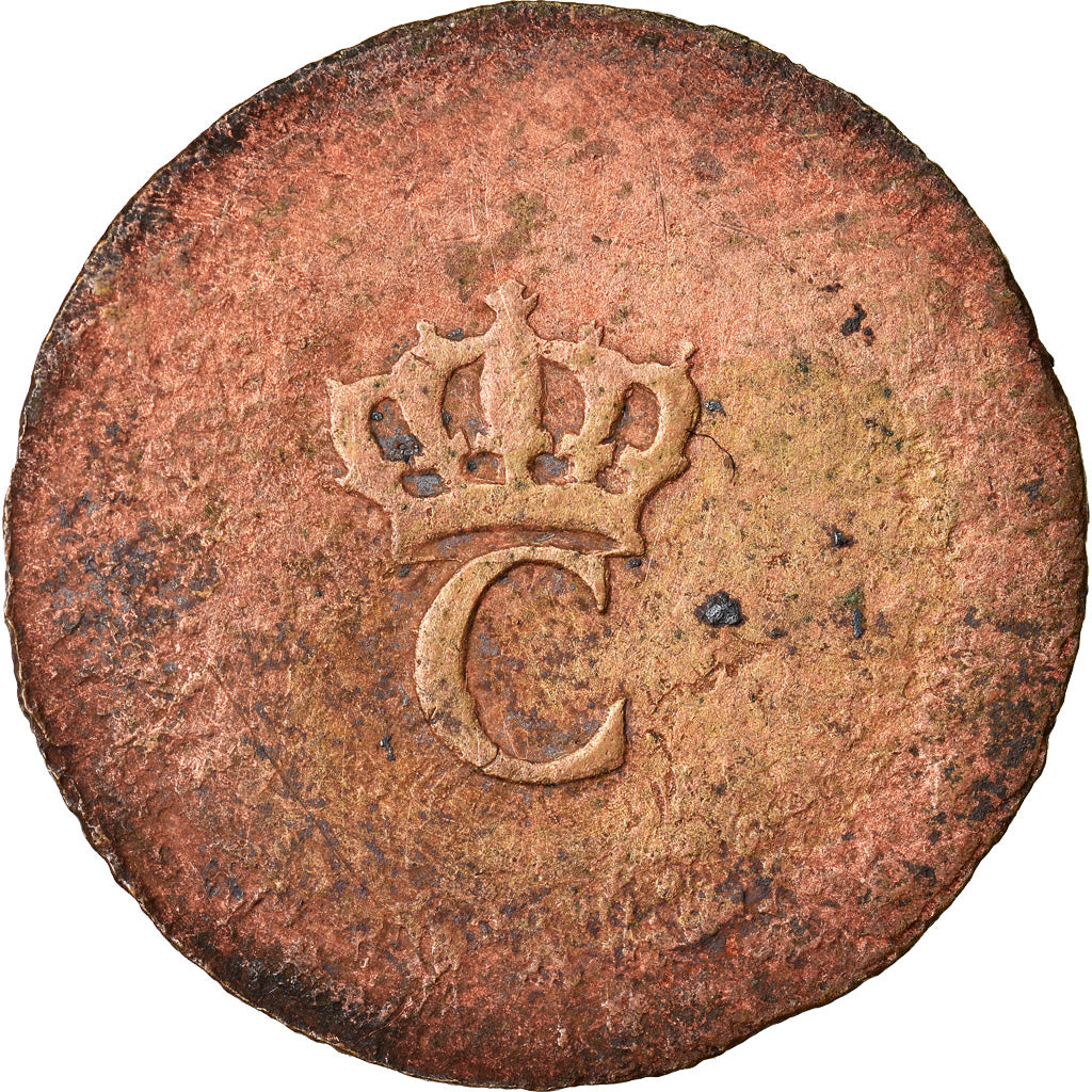 Moneda, Colonia general, Sol, Sol Tampé, BC+, Vellón, Lecompte:278a