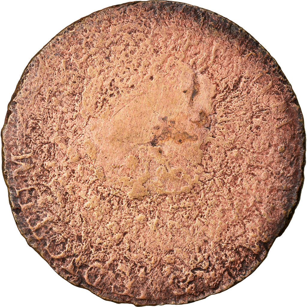 Moneda, Colonia general, Sol, Sol Tampé, BC+, Vellón, Lecompte:278a