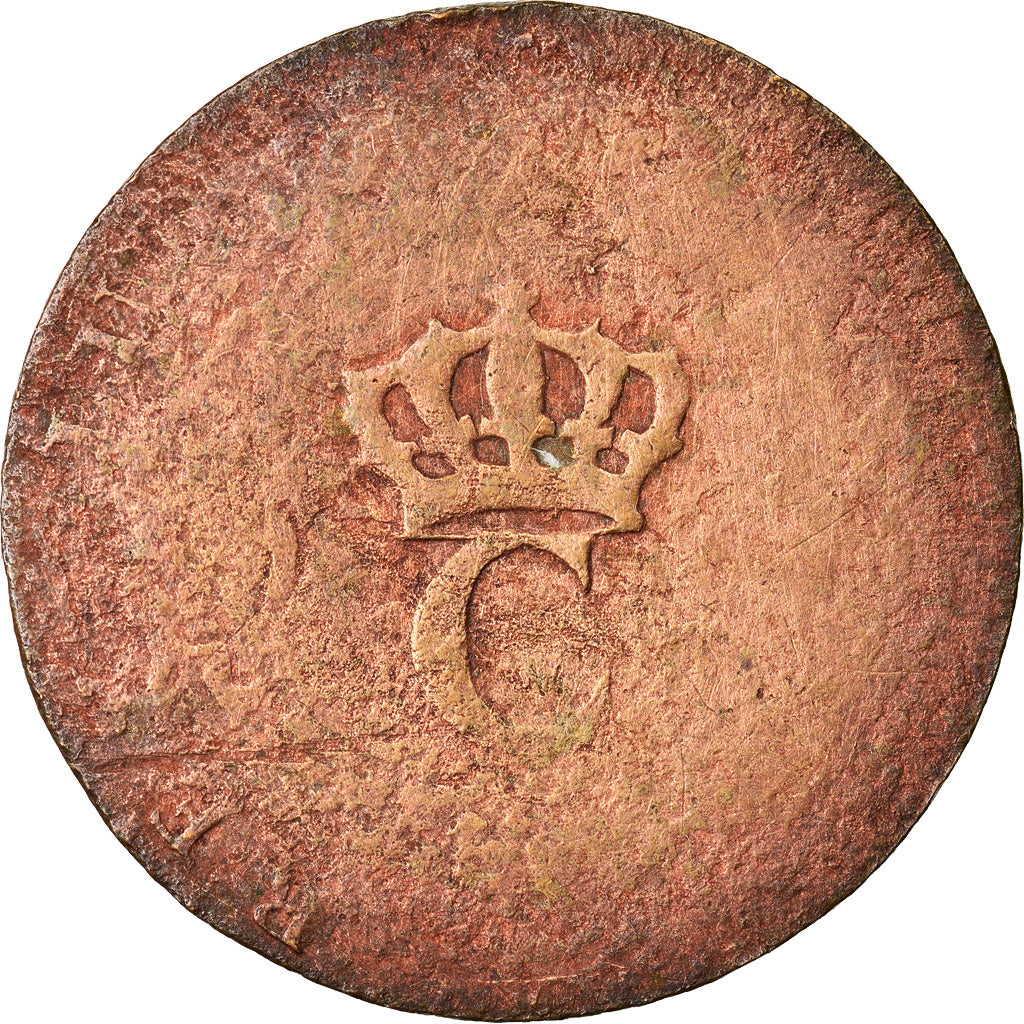 Moneda, Colonia general, Sol, Sol Tampé, BC+, Vellón, Lecompte:278a