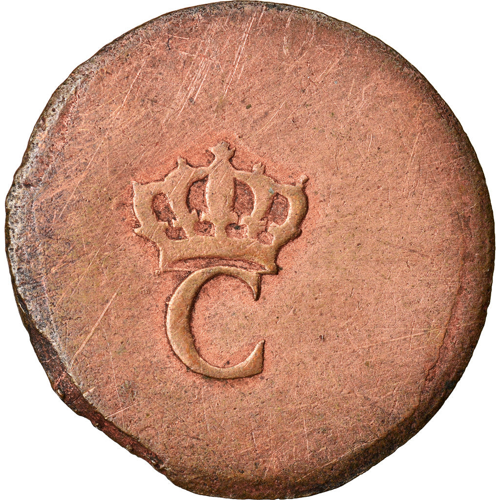 Coin, General Colony, Sol, Sol Tampé, VF(30-35), Billon, Lecompte:278a