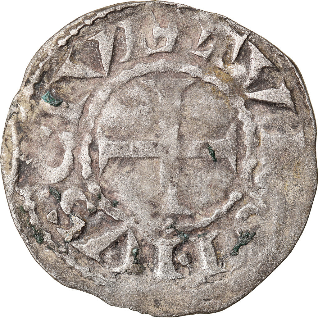Moeda, França, Touraine, Denarius, Saint-Martin de Tours, EF(40-45), Prata