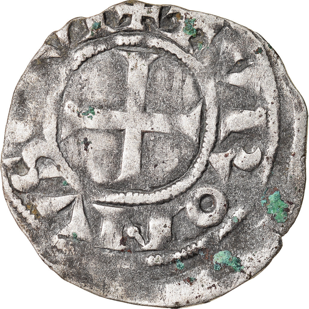Moeda, França, Touraine, Denarius, Saint-Martin de Tours, EF(40-45), Prata