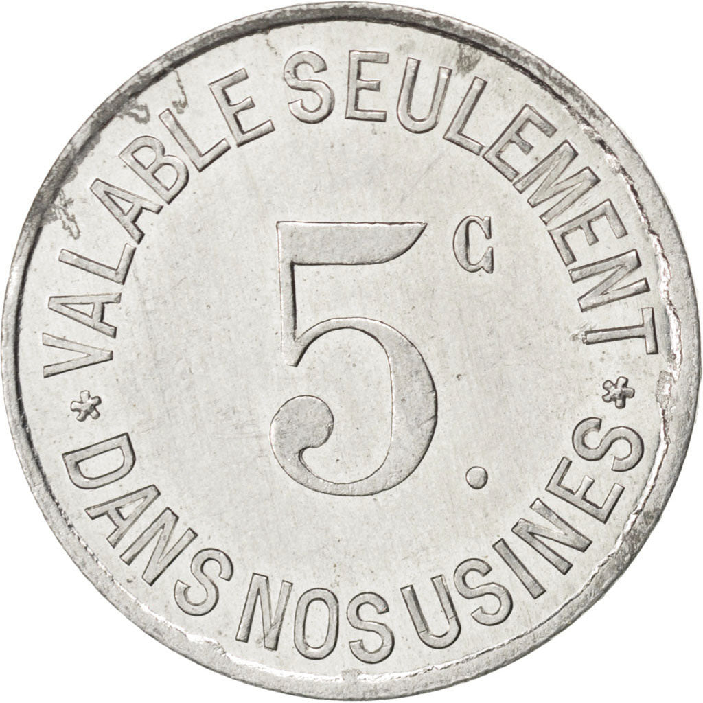 Gennevilliers, Usine à Gaz E.C.F.M, 5 Centimes, Elie 20.1