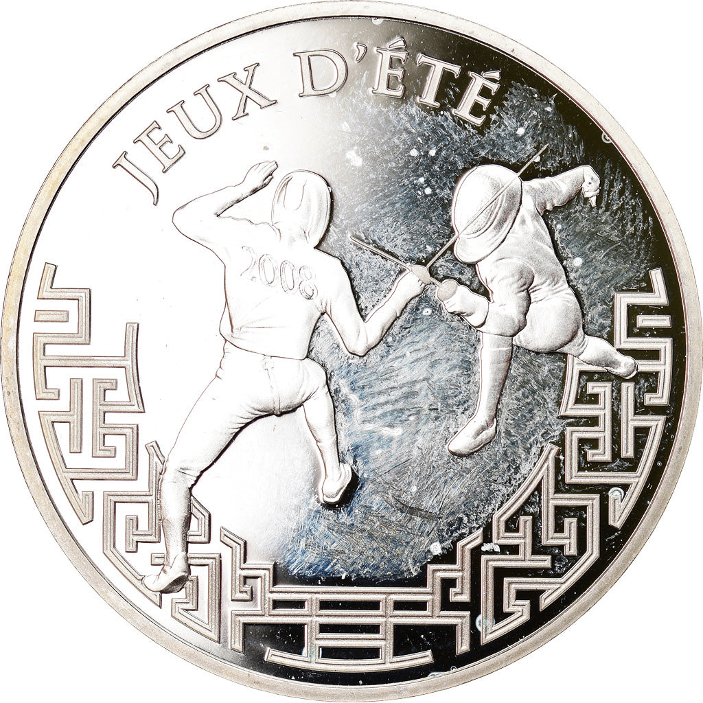 France, 1-1/2 Euro, Escrime - Jeux d'été, 2006, Paris, MS(65-70), Silver