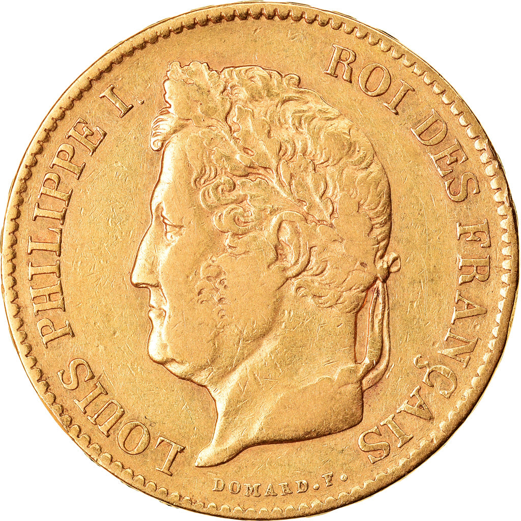 Moneta, Francja, Louis-Philippe, 40 Francs, 1834, Paris, VF(30-35), Złoto