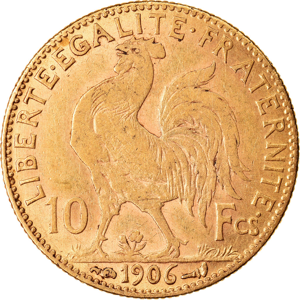 Coin, France, Marianne, 10 Francs, 1906, Paris, EF(40-45), Gold, KM:846
