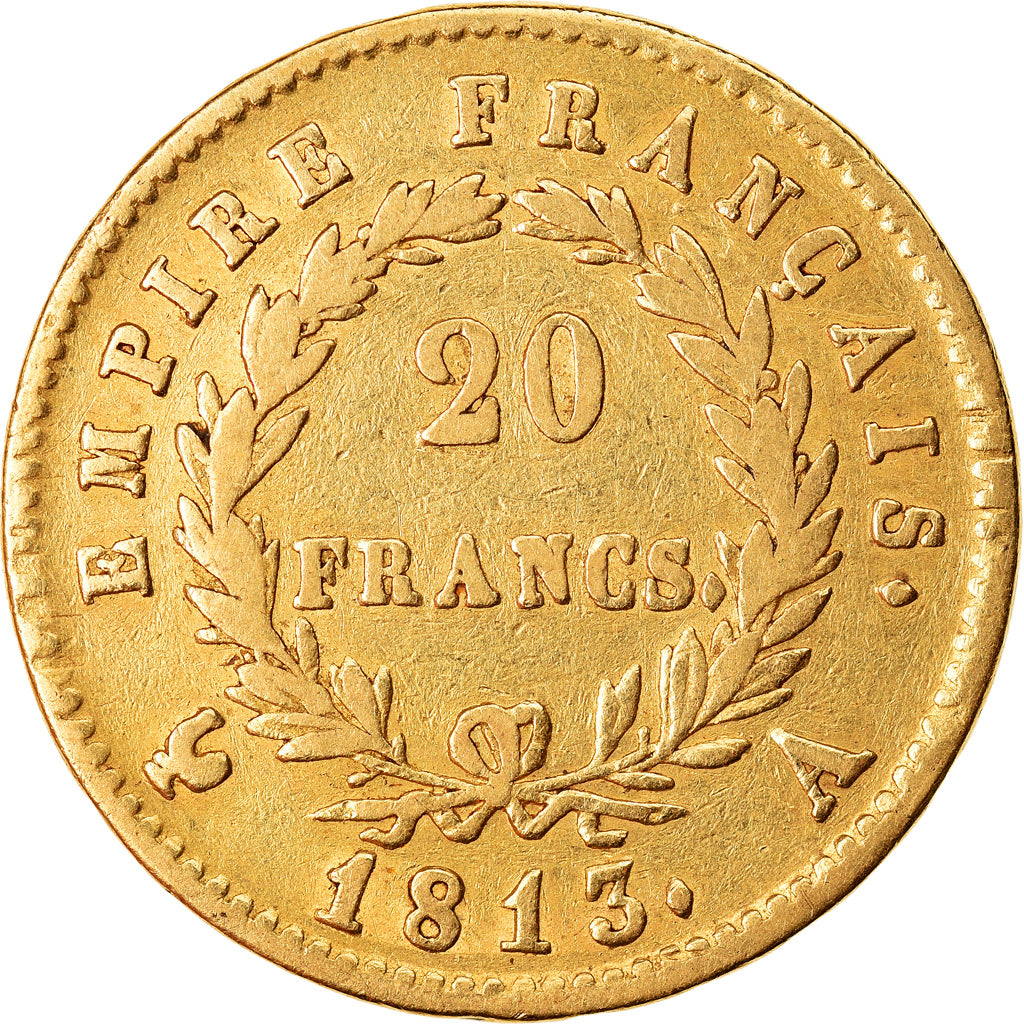 Monnaie, France, Napoléon I, 20 Francs, 1813, Paris, TTB, Or, Gadoury:1024