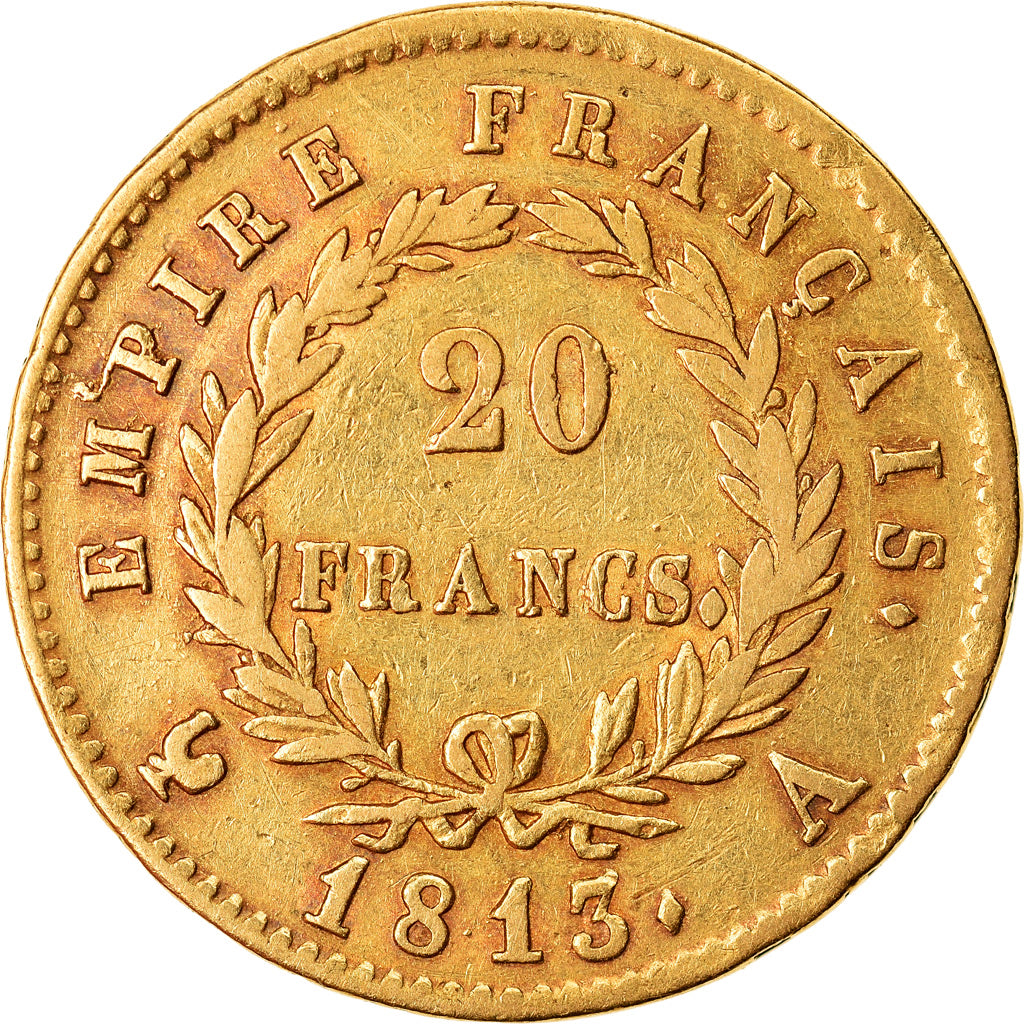 Monnaie, France, Napoléon I, 20 Francs, 1813, Paris, TTB, Or, Gadoury:1024
