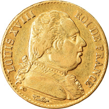 Münze, Frankreich, Louis XVIII, Louis XVIII, 20 Francs, 1814, Paris, SS, Gold