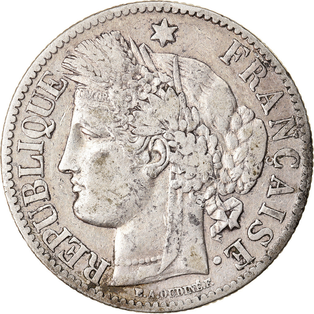 Coin, France, Cérès, 2 Francs, 1887, Paris, EF(40-45), Silver, KM:817.1
