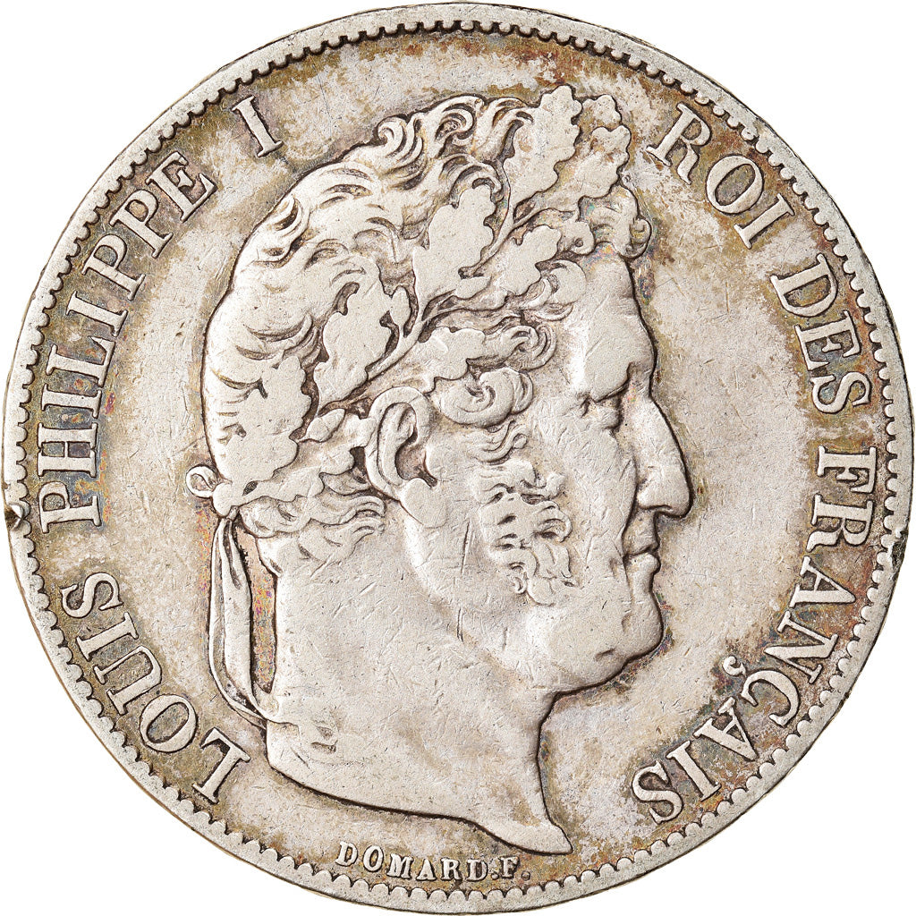 Coin, France, Louis-Philippe, 5 Francs, 1847, Paris, VF(30-35), Silver