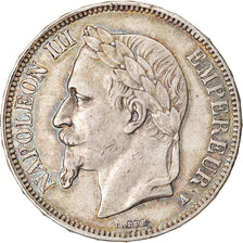 Moneda, Francia, Napoleon III, Napoléon III, 5 Francs, 1867, Paris, MBC+