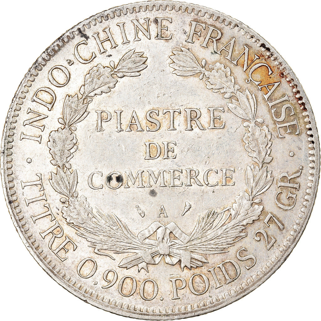 Coin, FRENCH INDO-CHINA, Piastre, 1913, Paris, EF(40-45), Silver, KM:5a.1