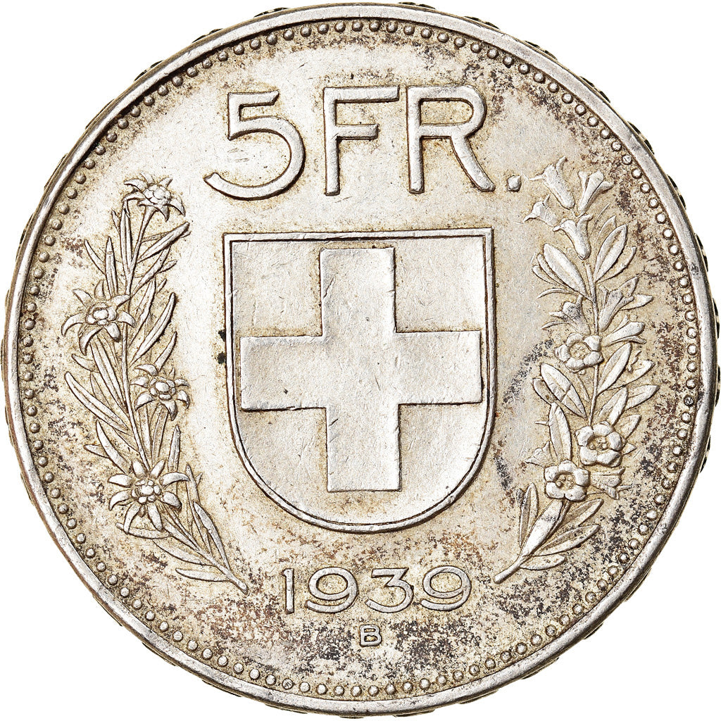 Monnaie, Suisse, 5 Francs, 1939, Bern, TTB+, Argent, KM:40