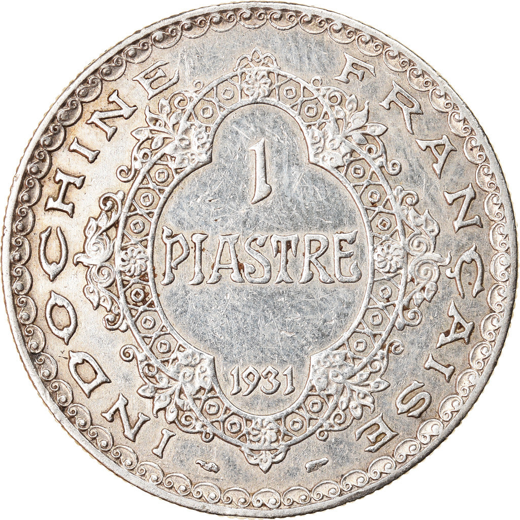 Coin, FRENCH INDO-CHINA, Piastre, 1931, Paris, EF(40-45), Silver, KM:19