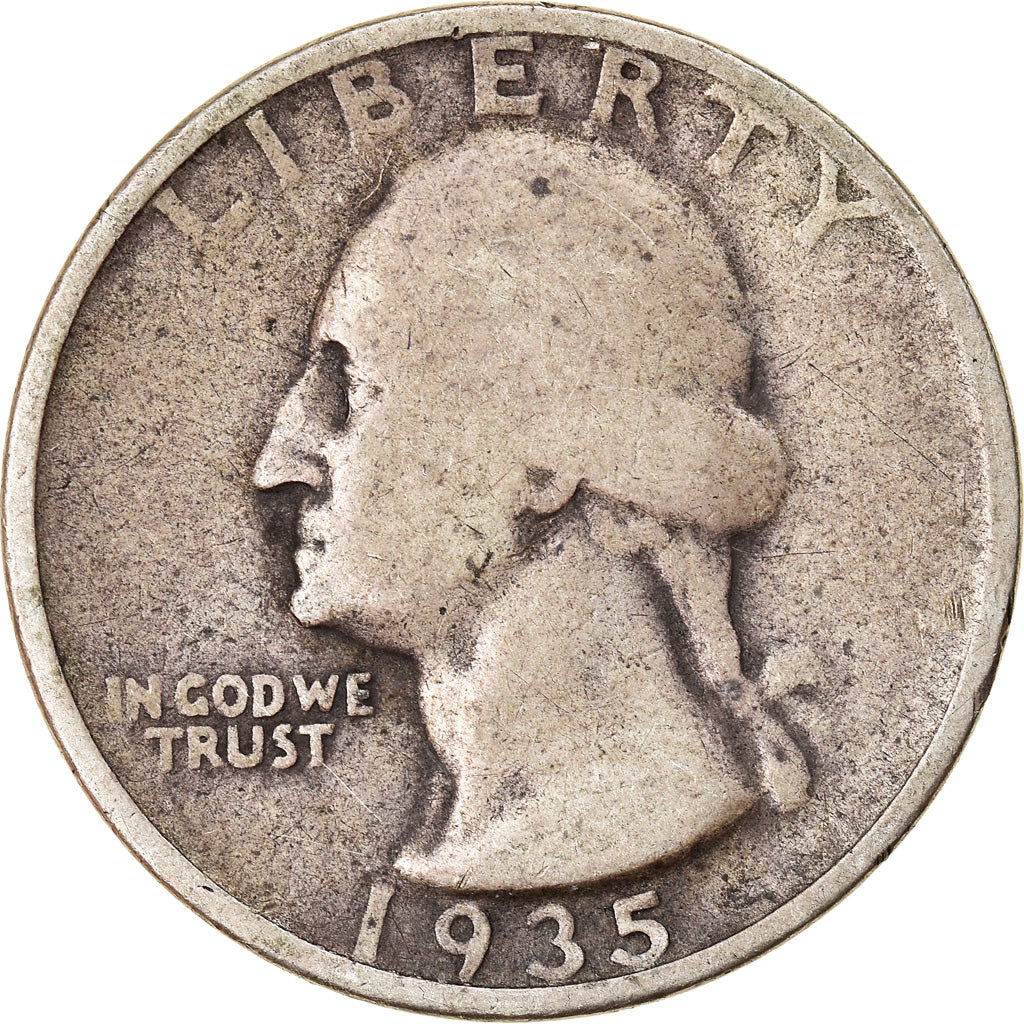 Coin, United States, Washington Quarter, Quarter, 1935, U.S. Mint, Philadelphia