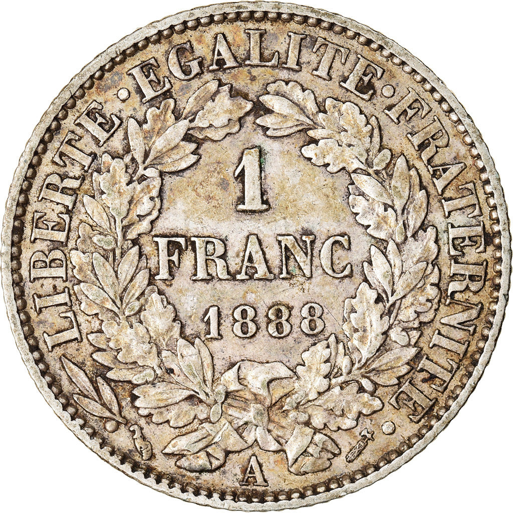 Münze, Frankreich, Cérès, Franc, 1888, Paris, SS, Silber, KM:822.1