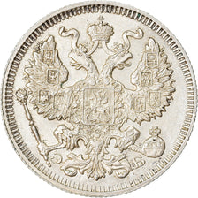 Coin, Russia, Nicholas II, 20 Kopeks, 1909, Saint-Petersburg, AU(55-58), Silver