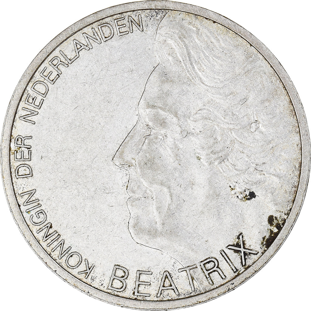 Munten, Nederland, Beatrix, 10 Gulden, 1995, ZF+, Zilver, KM:220