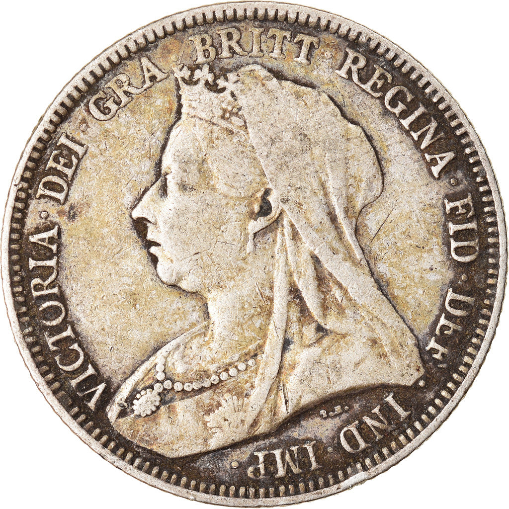 Monnaie, Grande-Bretagne, Victoria, Shilling, 1893, Londres, TB+, Argent, KM:780
