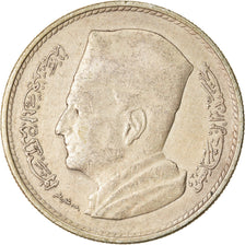 Moneta, Maroko, Mohammed V, Dirham, 1960, Paris, EF(40-45), Srebro, KM:55
