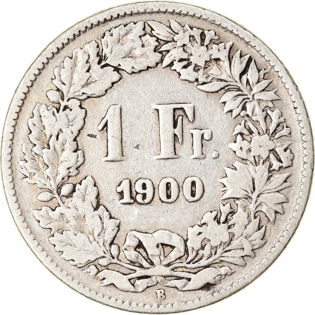 Munten, Zwitserland, Franc, 1900, Bern, FR, Zilver, KM:24