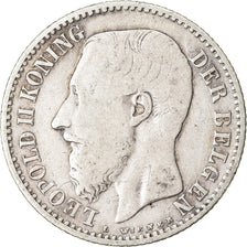 Coin, Belgium, Leopold II, Franc, 1887, VF(30-35), Silver, KM:29.1
