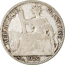 Coin, FRENCH INDO-CHINA, 10 Cents, 1922, Paris, VF(20-25), Silver, KM:16.1