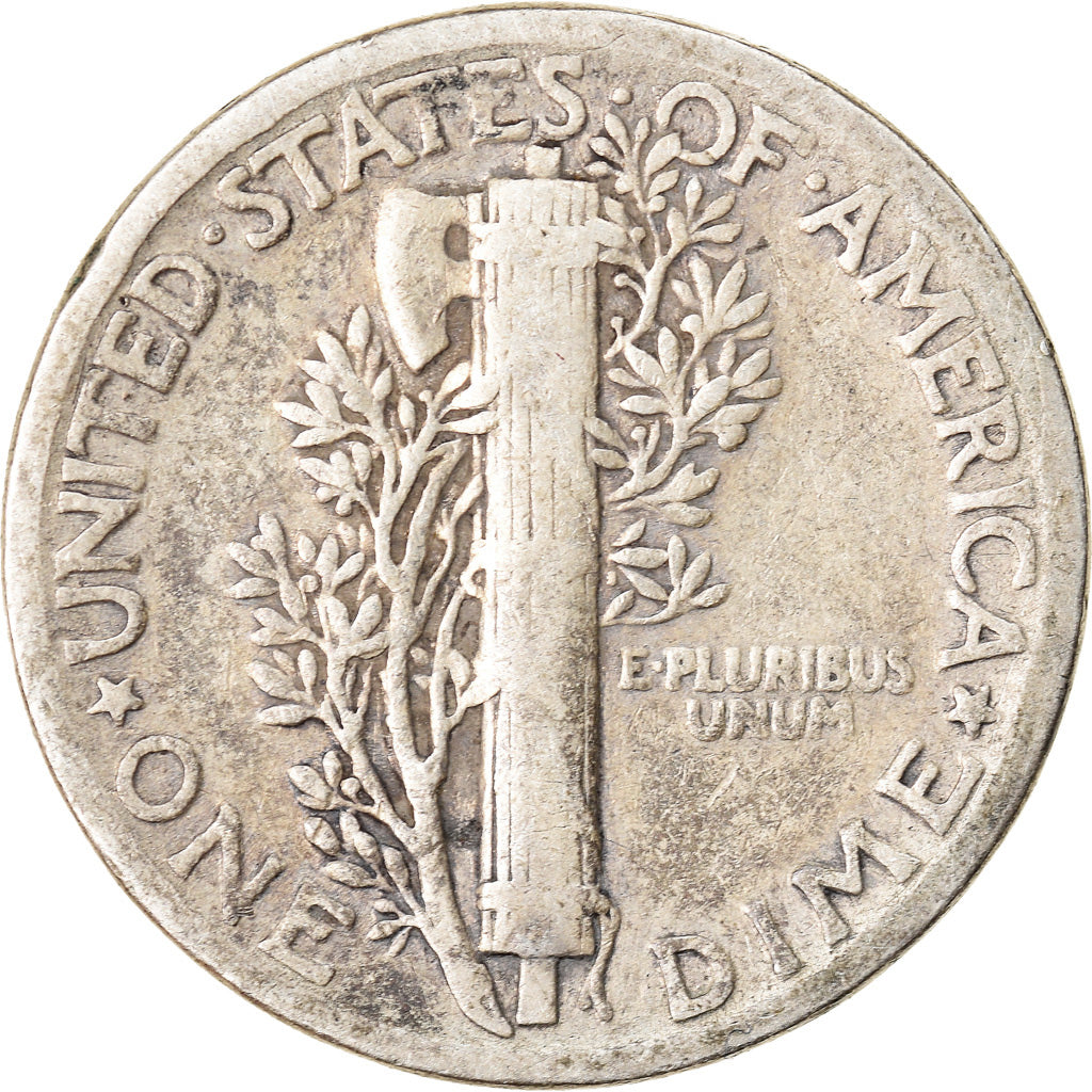 Munten, Verenigde Staten, Mercury Dime, Dime, 1942, U.S. Mint, Philadelphia