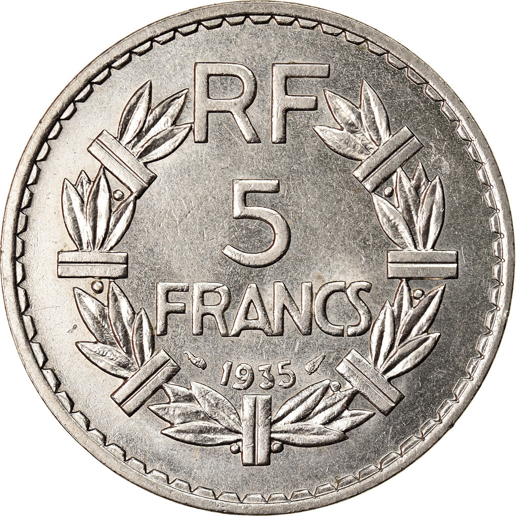 Monnaie, France, Lavrillier, 5 Francs, 1935, Paris, SUP, Nickel, Gadoury:760