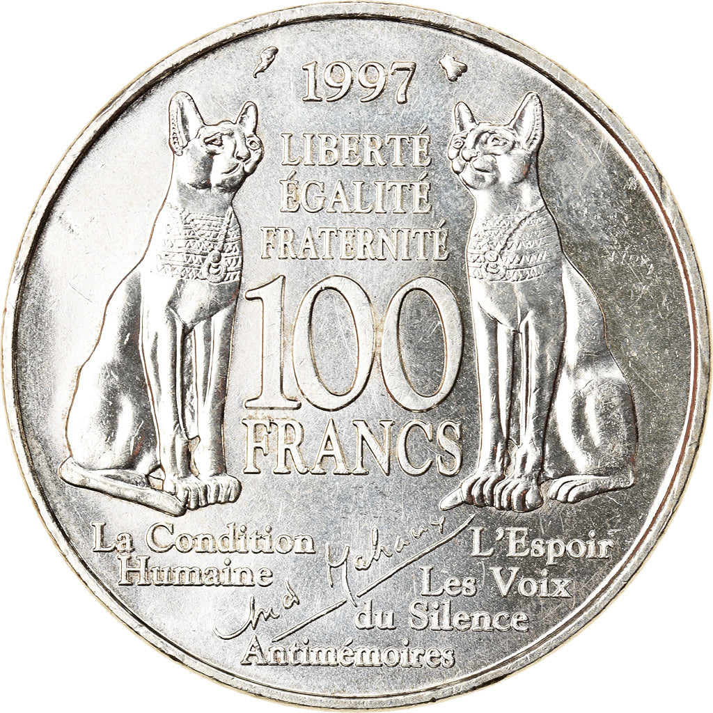 Monnaie, France, André Malraux, 100 Francs, 1997, SUP+, Argent, Gadoury:954