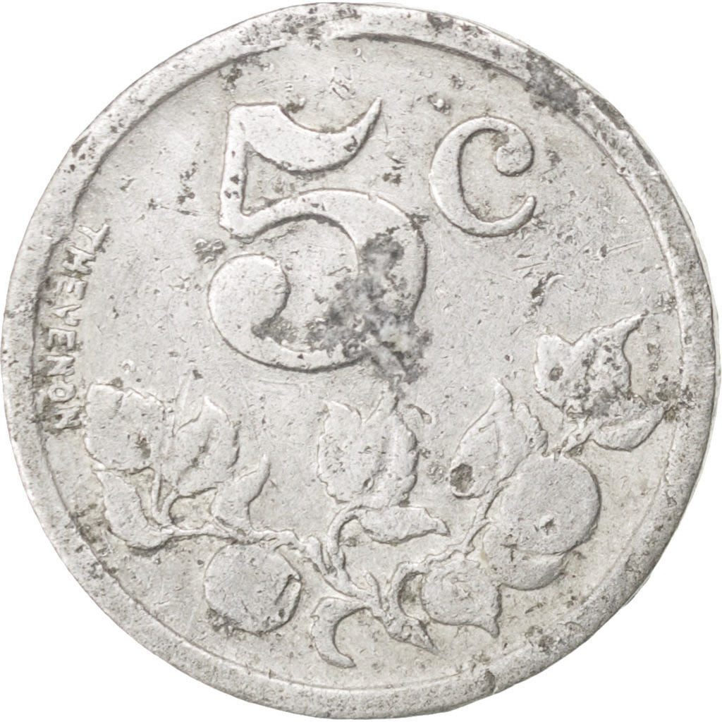 France, 5 Centimes, VF(20-25), Aluminium, Elie #10.1, 0.94