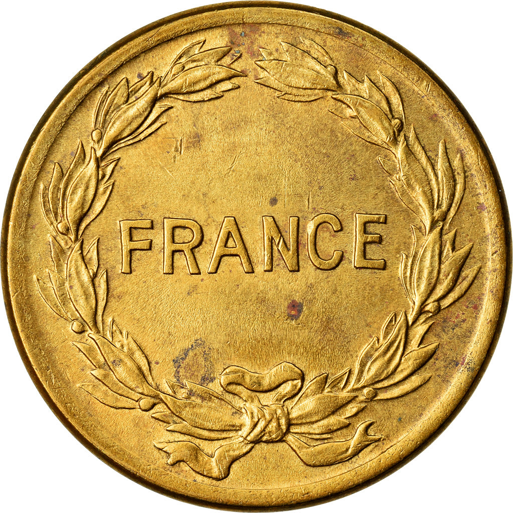 Monnaie, France, France Libre, 2 Francs, 1944, Philadelphie, TTB+, Laiton