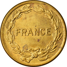 Monnaie, France, France Libre, 2 Francs, 1944, Philadelphie, TTB+, Laiton