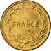 Monnaie, France, France Libre, 2 Francs, 1944, Philadelphie, TTB+, Laiton